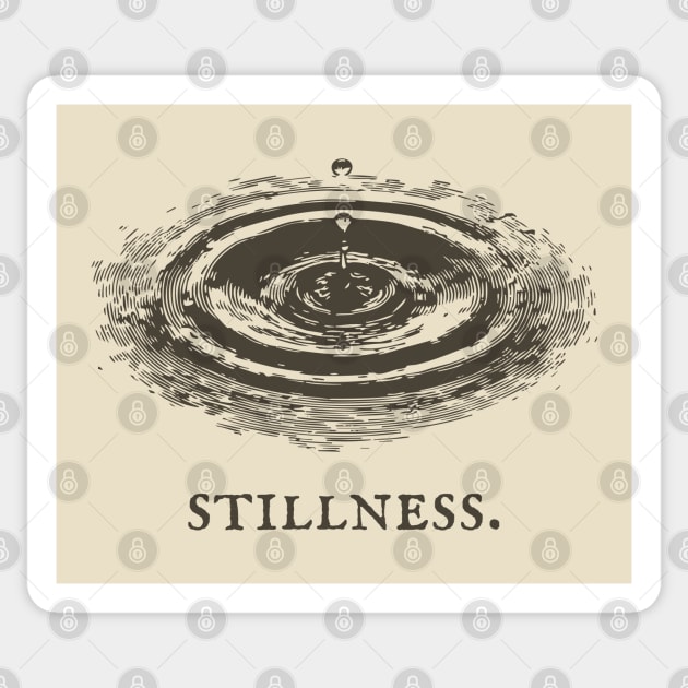 Meditative Stillness Water Ripple Illustration Sticker by TuncGK